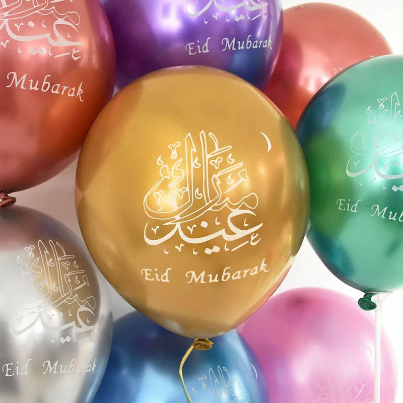 10pcs EID MUBARAK Latex Balloon 10inch Chrome Metallic Ballon Ramadan Kareem Decor Ramadan Mubarak Muslim Islamic Festival Party
10pcs EID MUBARAK Latex Balloon 10inch Chrome Metallic Ballon Ramadan Kareem Decor Ramadan Mubarak Muslim Islamic Festival Party