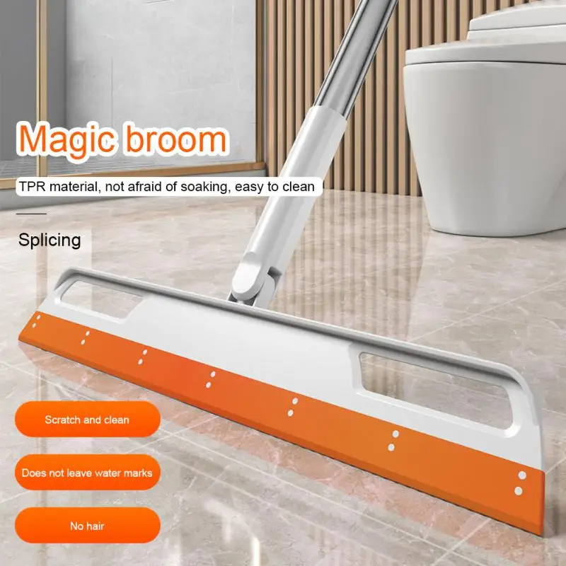 Rotatable Wiper Hand Broom Sweeping Brush Lengthen Household Utensils Rubber Sweeper For Bathroom Clean Tools Silicone Broom
Rotatable Wiper Hand Broom Sweeping Brush Lengthen Household Utensils Rubber Sweeper For Bathroom Clean Tools Silicone Broom