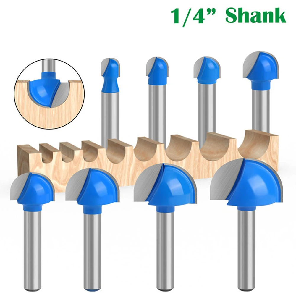 8pcs 1/4Inch Shank Core Box Router Bit Carbide Round Bottom Router Bits End Mill Nose Cove CNC Milling Bit Woodworking Tools
8pcs 1/4Inch Shank Core Box Router Bit Carbide Round Bottom Router Bits End Mill Nose Cove CNC Milling Bit Woodworking Tools