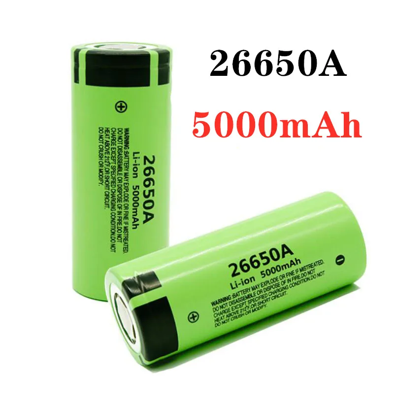 Original high quality 26650 battery 5000mAh 3.7V 50A lithium ion rechargeable battery for 26650A LED flashlight+charger
Original high quality 26650 battery 5000mAh 3.7V 50A lithium ion rechargeable battery for 26650A LED flashlight+charger