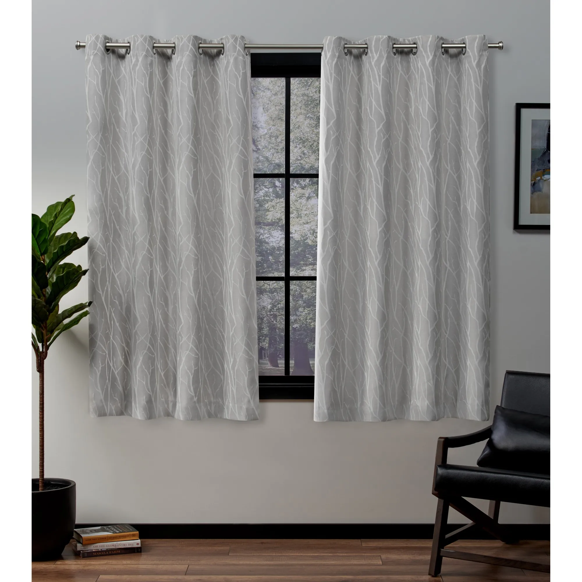 Curtains Forest Hill Woven Room Darkening Blackout Grommet Top Curtain Panel Pair, 52x63, Dove Grey
Curtains Forest Hill Woven Room Darkening Blackout Grommet Top Curtain Panel Pair, 52x63, Dove Grey