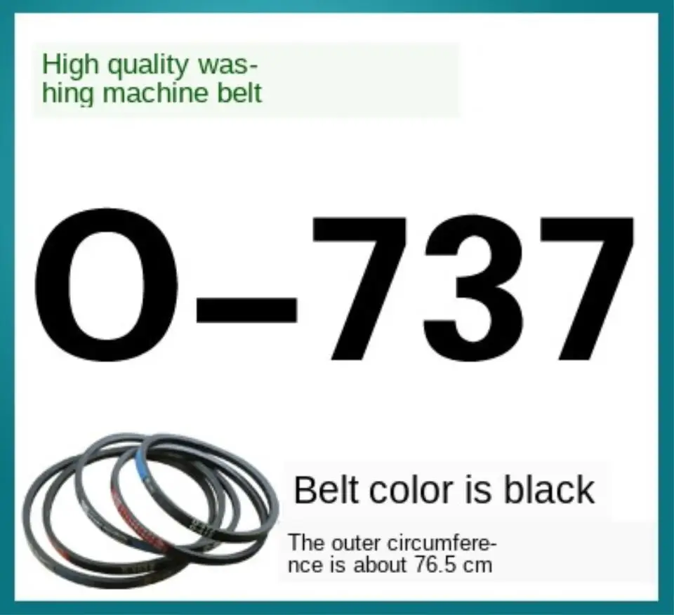 o-737 Full-automatic semi-automatic washing machine motor motor O-type wear-resistant transmission belt conveyor belt V-belt
o-737 Full-automatic semi-automatic washing machine motor motor O-type wear-resistant transmission belt conveyor belt V-belt