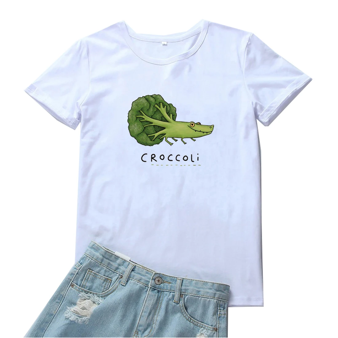 Croccoli Pattern T Shirt Women Vegetables Become Animals Women Tshirts Kawaii Harajuku Cartoon Printing Graphic Tees Shirt Woman
Croccoli Pattern T Shirt Women Vegetables Become Animals Women Tshirts Kawaii Harajuku Cartoon Printing Graphic Tees Shirt Woman