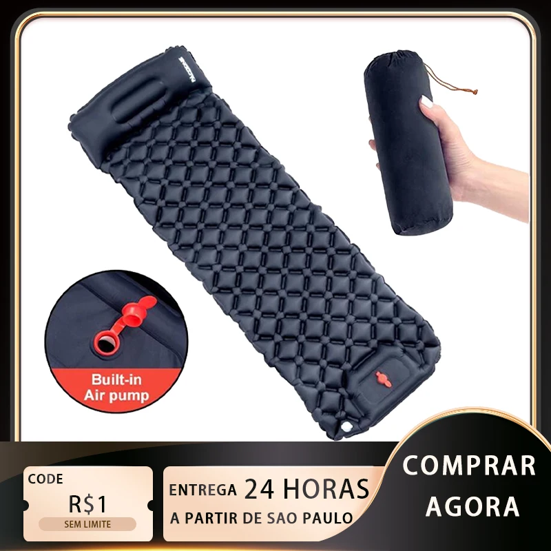Outdoor Camping With Inflatable Bed With Pillow Built-in Air Pump Travel Hiking Equipment
Outdoor Camping With Inflatable Bed With Pillow Built-in Air Pump Travel Hiking Equipment
