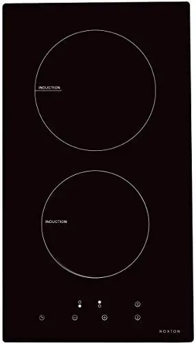 

Cooktop, Stove Built-in 4 Burners Induction Cooker Black Glass with Touch Control Child Lock Timer Hard Wire Easy Cleaning 6400