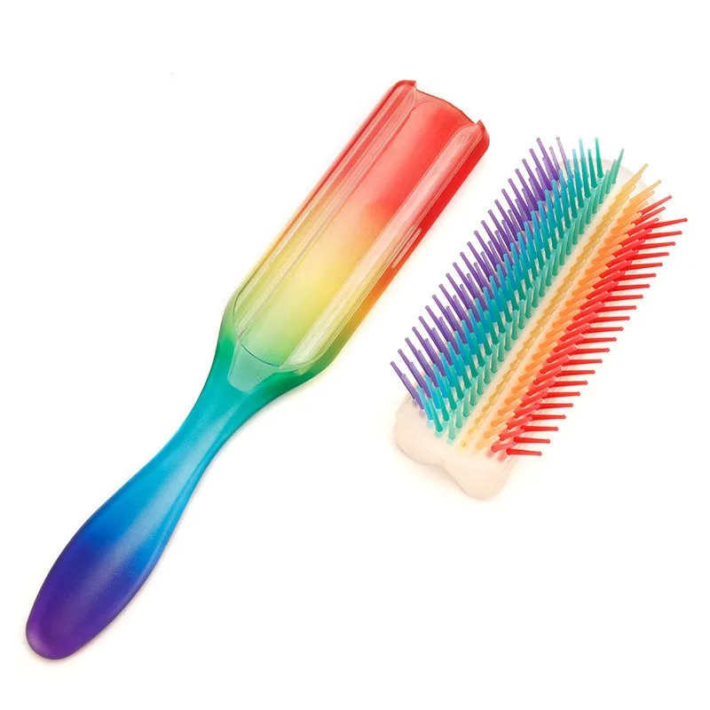 Cross Border New Product Rainbow Nine Row Comb Curly Hair Shun Hair Styling Comb Hairdressing Detachable Nine Row Comb Oil Comb
Cross Border New Product Rainbow Nine Row Comb Curly Hair Shun Hair Styling Comb Hairdressing Detachable Nine Row Comb Oil Comb