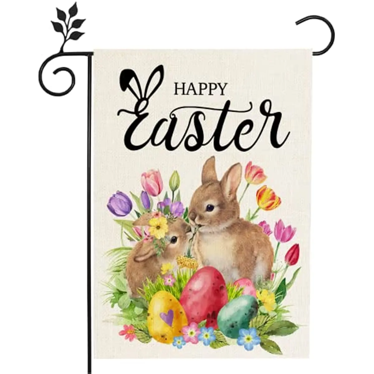 Spring Easter Garden Flag 12x18 Inch Double Sided Happy Bunny Flags Burlap Flowers Easter Eggs Yard Flag for Outside Farmhouse
Spring Easter Garden Flag 12x18 Inch Double Sided Happy Bunny Flags Burlap Flowers Easter Eggs Yard Flag for Outside Farmhouse