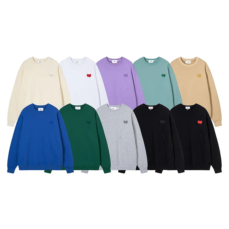 2023 Spring Autumn Fashion Casual Top Embroidered Pullover Couple Loose Tracksuit New O Neck Hoodies Men And Women love heart
2023 Spring Autumn Fashion Casual Top Embroidered Pullover Couple Loose Tracksuit New O Neck Hoodies Men And Women love heart