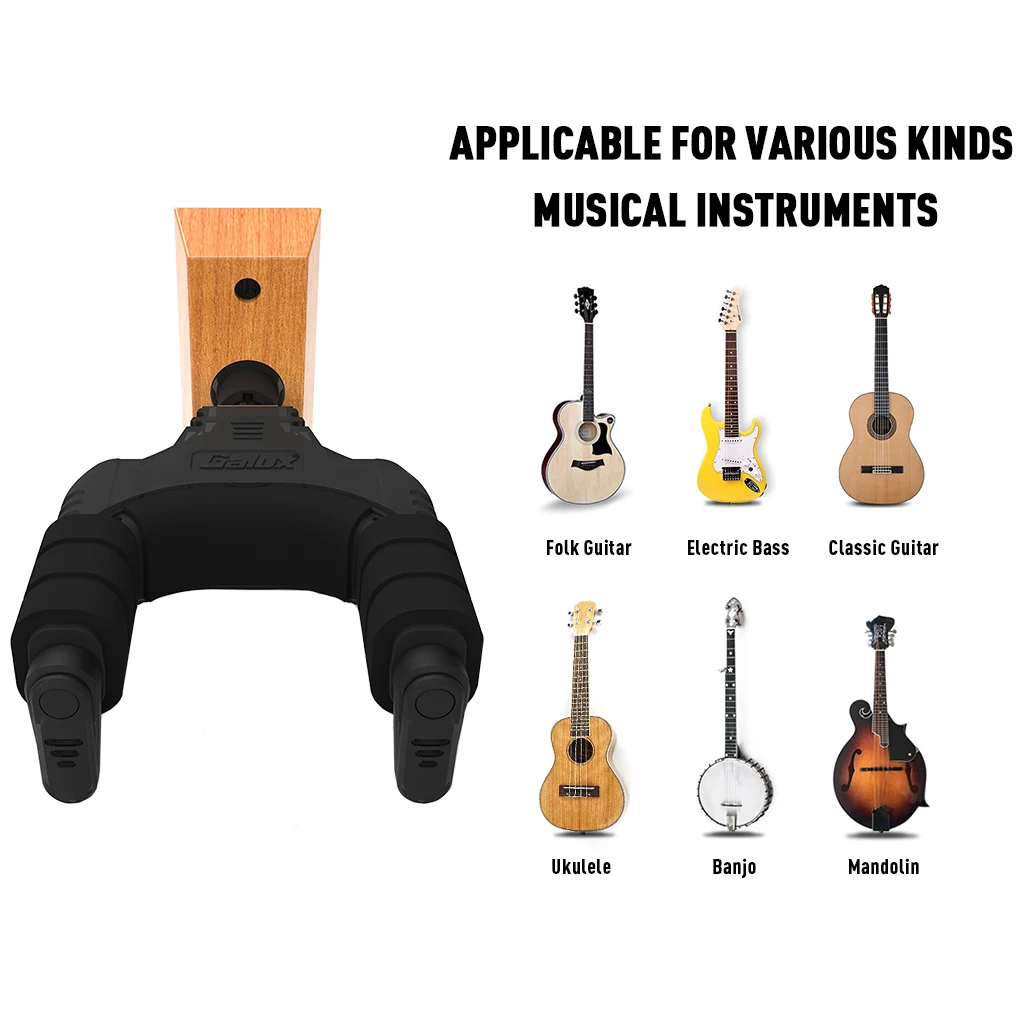 Wooden Bass Auto Lock Guitar Hanger Hook Holder Guitar Hanger Hook By GALUX GH-110W For Guitarra Bass Ukulele Etc
Wooden Bass Auto Lock Guitar Hanger Hook Holder Guitar Hanger Hook By GALUX GH-110W For Guitarra Bass Ukulele Etc