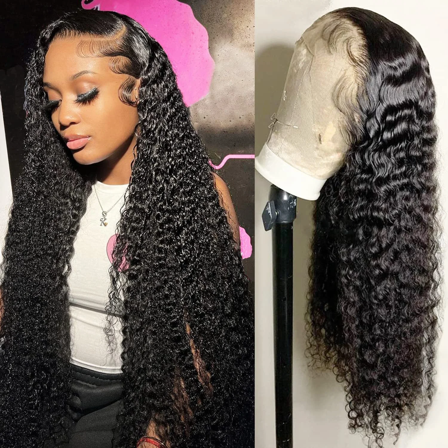13x4 13x6x1 HD Transparent Water Wave Deep Wave Lace Frontal Human Hair Wigs Glueless PrePlucked Wet and Wavy 4x4 Closure Wig
13x4 13x6x1 HD Transparent Water Wave Deep Wave Lace Frontal Human Hair Wigs Glueless PrePlucked Wet and Wavy 4x4 Closure Wig