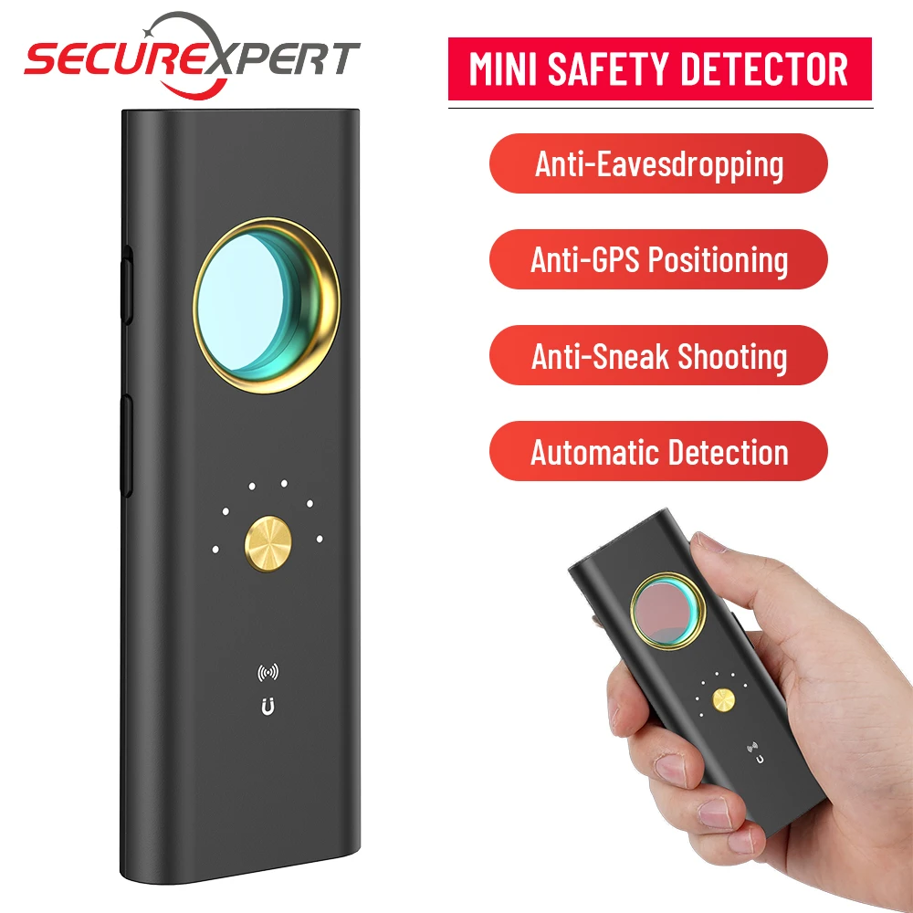 Bug mini AI Anti Candid Camera Detector hunter's signal GPS Wifi Signal Cam Tracker Wiretapping bug Finder Anti-sneak Shooting
Bug mini AI Anti Candid Camera Detector hunter's signal GPS Wifi Signal Cam Tracker Wiretapping bug Finder Anti-sneak Shooting