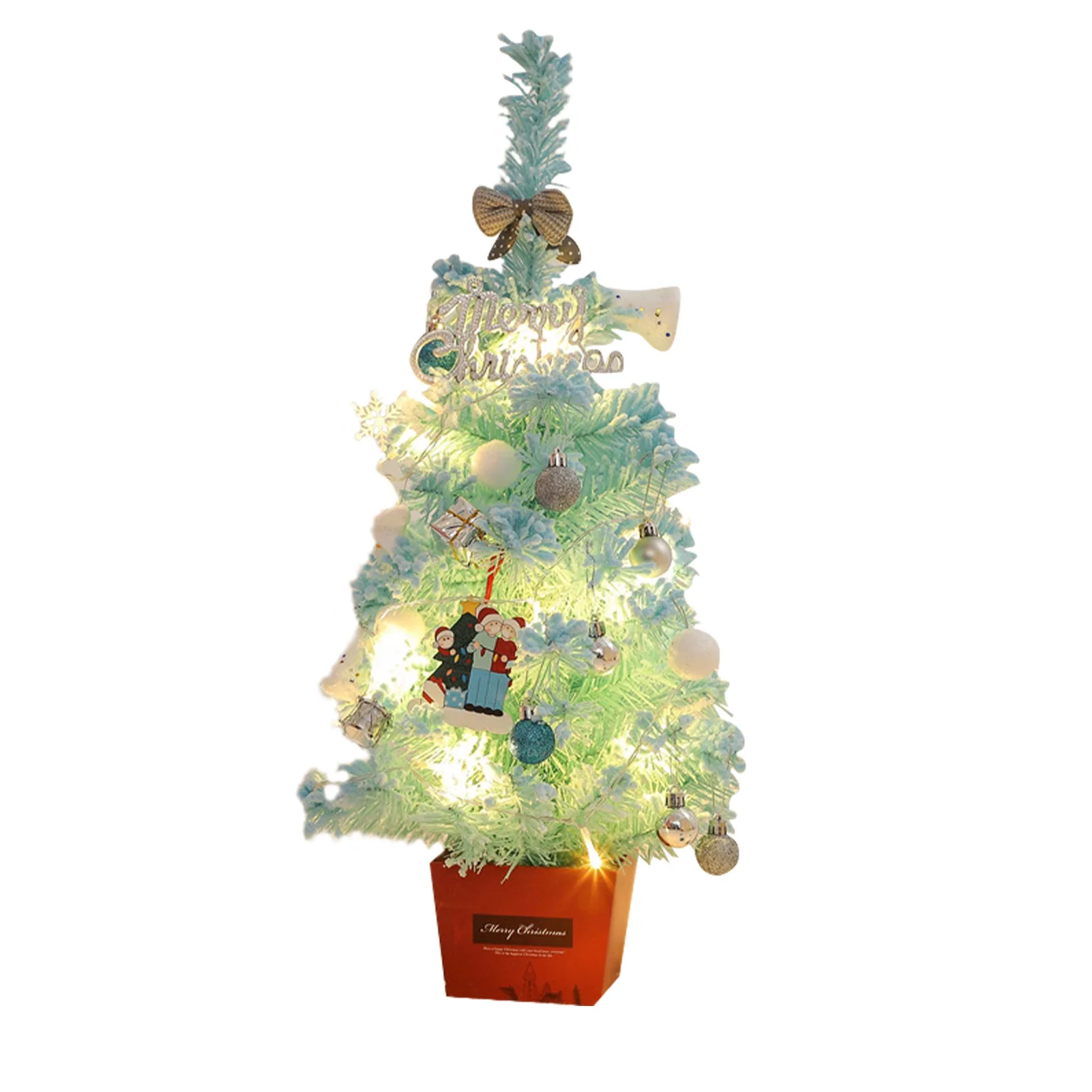 Indoor New Year Vivid Reusable Mini Artificial Christmas Tree Home Decor Lightweight Tabletop DIY With String Light Festival
Indoor New Year Vivid Reusable Mini Artificial Christmas Tree Home Decor Lightweight Tabletop DIY With String Light Festival