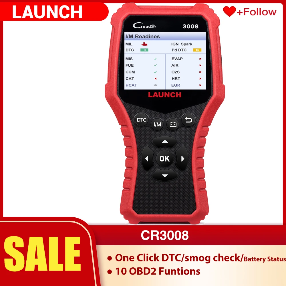 Диагностический сканер OBD2 LAUNCH X431 CR3008, устройство для чтения кодов OBDII, PK CR3001, KW850
Диагностический сканер OBD2 LAUNCH X431 CR3008, устройство для чтения кодов OBDII, PK CR3001, KW850