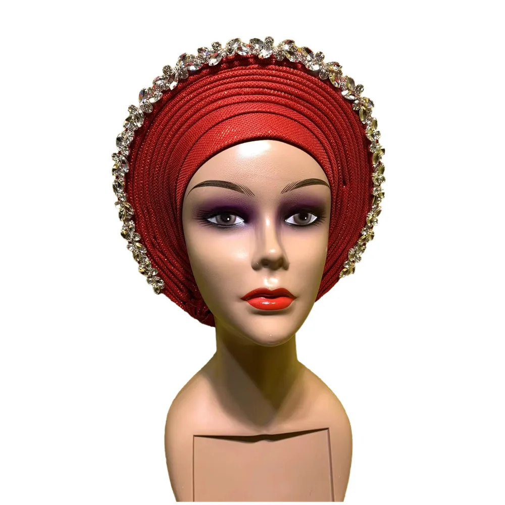 New Design 2022 Auto Gele Headtie Turban with Shinning Drill African Women Cap For African Hats Nigerian Turban 1piece XM826-1
New Design 2022 Auto Gele Headtie Turban with Shinning Drill African Women Cap For African Hats Nigerian Turban 1piece XM826-1