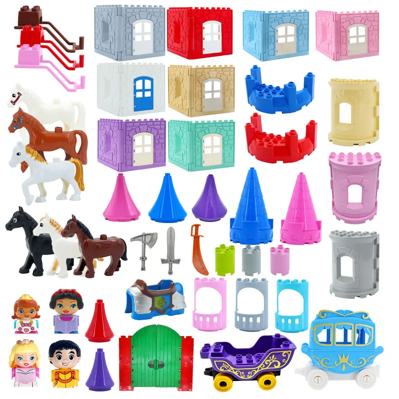 Princess Figure Castle Weapon Big Building Blocks Accessory Wall Fence Brick Compatible Assemble Block Toys For Children Gift
Princess Figure Castle Weapon Big Building Blocks Accessory Wall Fence Brick Compatible Assemble Block Toys For Children Gift