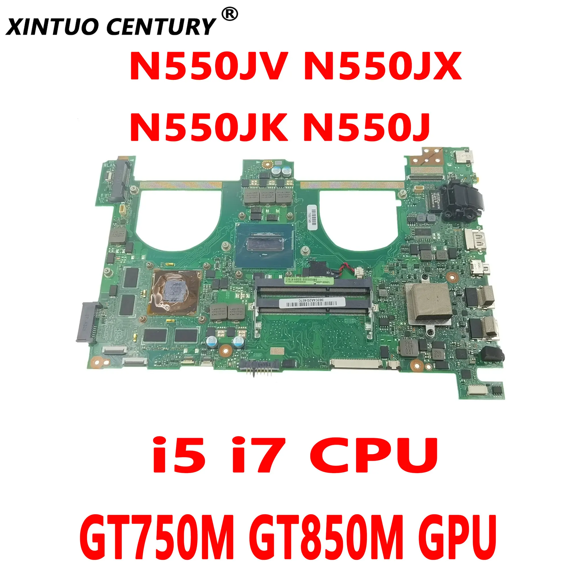 Материнская плата N550JV для ноутбука ASUS VivoBook N550JX N550JK N550J, материнская плата i5 i7 ЦП GT750M GT850M GPU DDR3 100%, протестирована
Материнская плата N550JV для ноутбука ASUS VivoBook N550JX N550JK N550J, материнская плата i5 i7 ЦП GT750M GT850M GPU DDR3 100%, протестирована