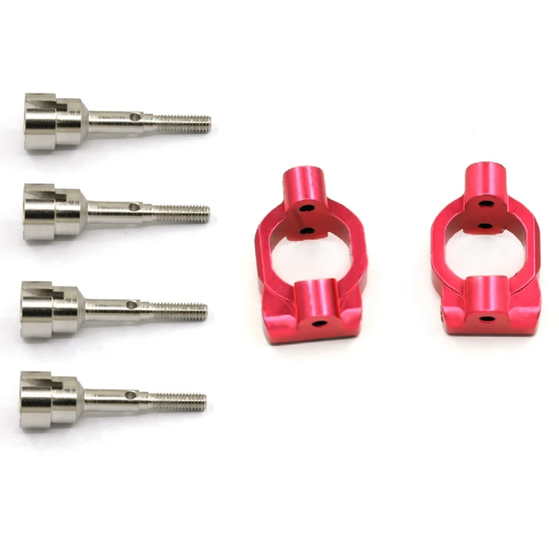 4Pcs Metal Drive Shaft Cup Wheel Axle With 2Pcs Aluminum Alloy Front C Hub Carrier Caster Block C Seat
4Pcs Metal Drive Shaft Cup Wheel Axle With 2Pcs Aluminum Alloy Front C Hub Carrier Caster Block C Seat