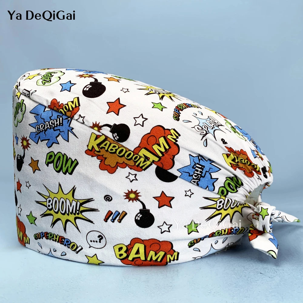 Dental Hospital High Quality Fashion Pure Cotton Printing Medical Surgical Cap Nurse Scrub Cap Beauty Salon Nursing Working Cap
Dental Hospital High Quality Fashion Pure Cotton Printing Medical Surgical Cap Nurse Scrub Cap Beauty Salon Nursing Working Cap