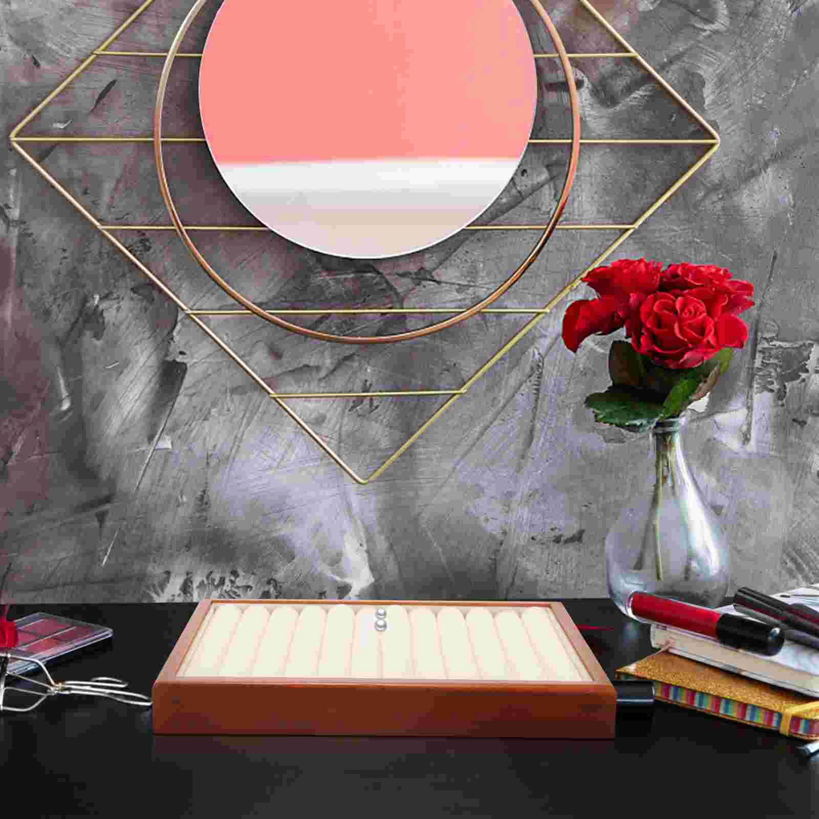 Home Decor Tray Jewelry Storage Display Stand Jewlery Box Wood Wooden Household Holder Serving
Home Decor Tray Jewelry Storage Display Stand Jewlery Box Wood Wooden Household Holder Serving