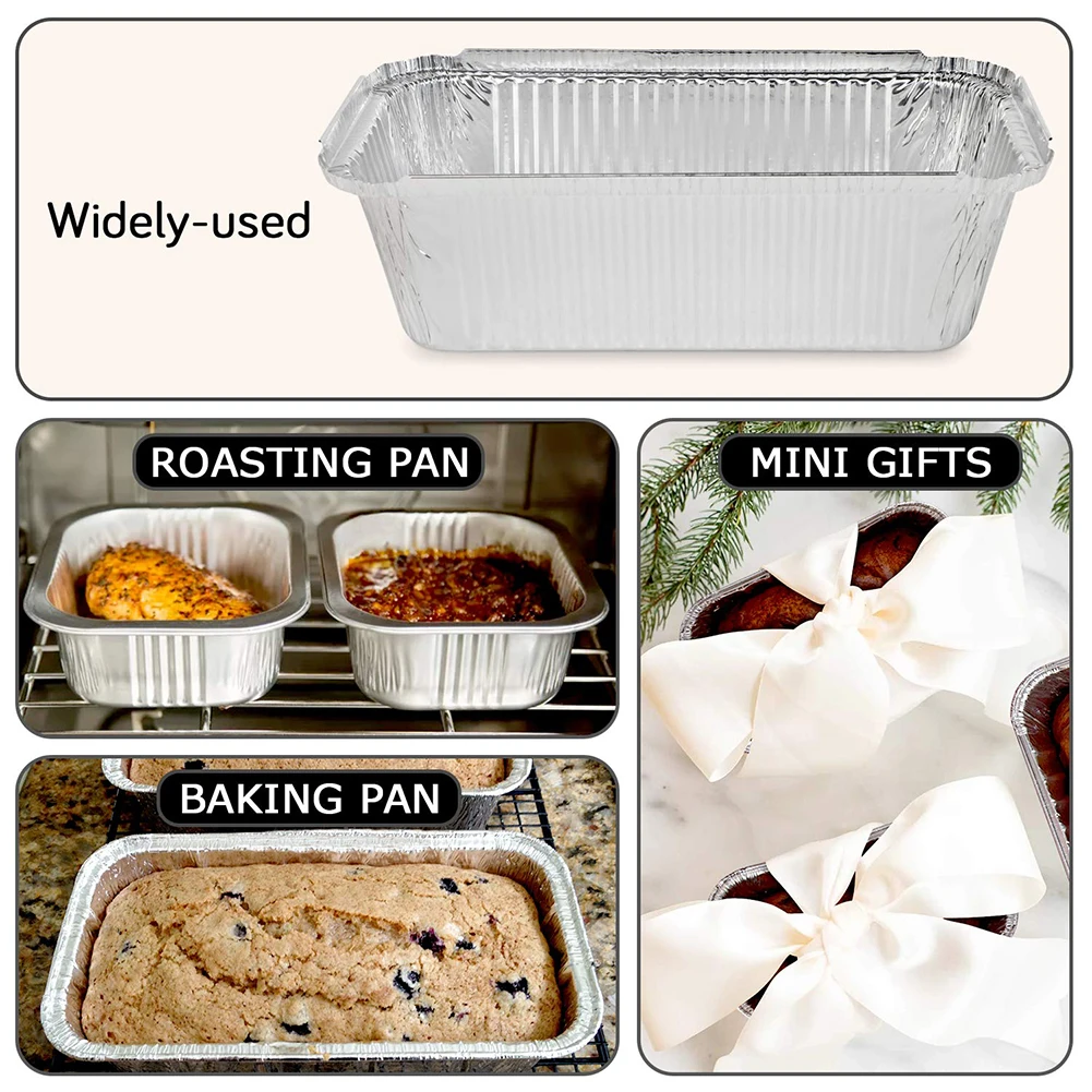 50pcs Aluminum Foil Tray Pan Disposable Thickened Food Container BBQ Tray Takeaway Packing Boxes For Kitchen Cooking Baking Tool
50pcs Aluminum Foil Tray Pan Disposable Thickened Food Container BBQ Tray Takeaway Packing Boxes For Kitchen Cooking Baking Tool