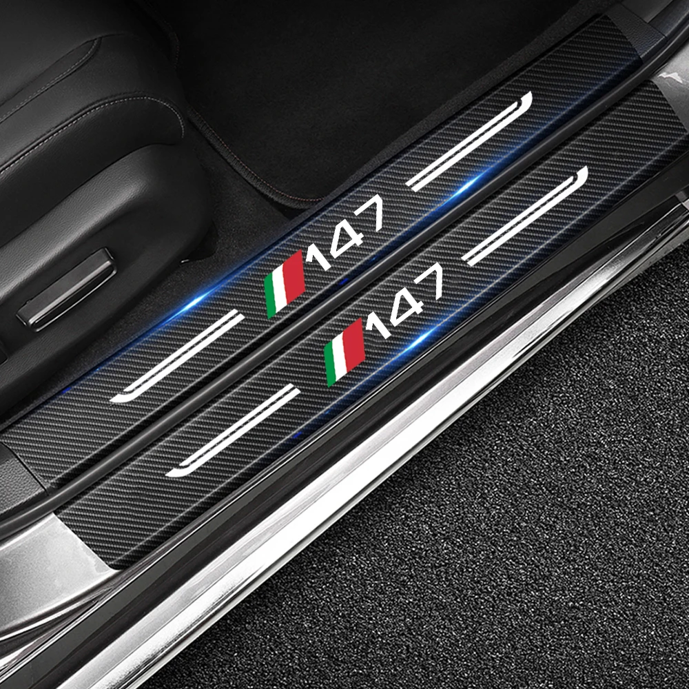 Наклейка на порог автомобиля, защита от царапин, для Alfa Romeo 147, логотип, углеродное волокно, защитный порог, бампер, полоски для защиты от царапин
Наклейка на порог автомобиля, защита от царапин, для Alfa Romeo 147, логотип, углеродное волокно, защитный порог, бампер, полоски для защиты от царапин