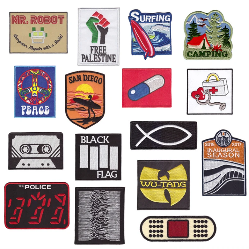 20pcs/Lot Luxury Embroidery Patch Mr. Robot Map Fish Surf Camp Recorder Flag Letter Clothing Decoration Accessory Diy Applique
20pcs/Lot Luxury Embroidery Patch Mr. Robot Map Fish Surf Camp Recorder Flag Letter Clothing Decoration Accessory Diy Applique