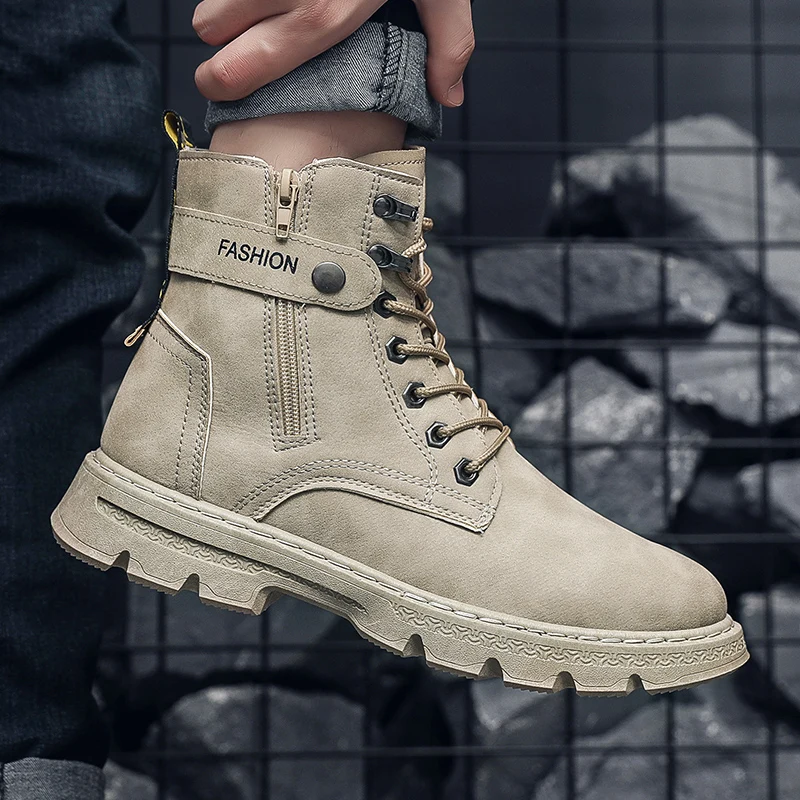 Spring New Fashion Casual Sports Comfortable British Ruffian Handsome Men's Shoes Winter All-match Retro Tooling Trendy Shoes
Spring New Fashion Casual Sports Comfortable British Ruffian Handsome Men's Shoes Winter All-match Retro Tooling Trendy Shoes