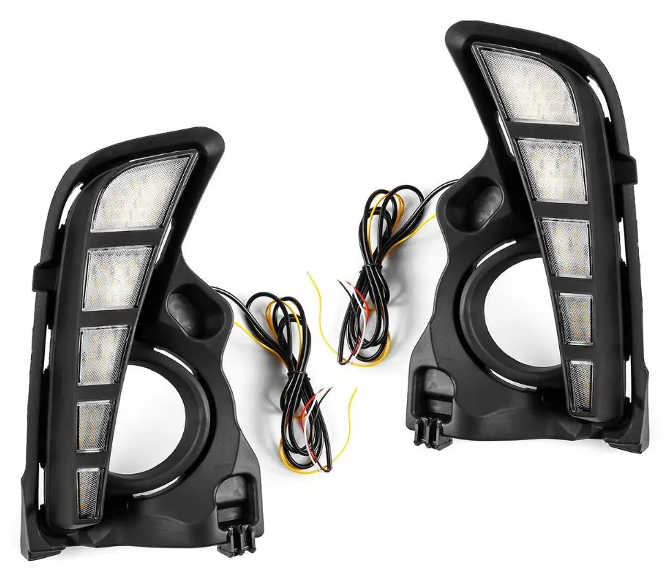 2PCS Yellow Turn Signal Function 12V Car DRL Lamp LED Daytime Running Light Daylight For Toyota Highlander 2018 2019
2PCS Yellow Turn Signal Function 12V Car DRL Lamp LED Daytime Running Light Daylight For Toyota Highlander 2018 2019
