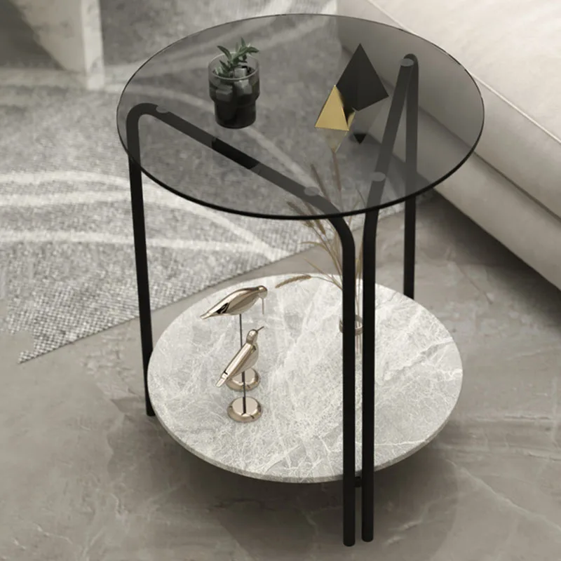 Small Round Coffee Table Modern Minimalist Nordic Glass Luxury Coffee Table Art Nightstands Mesas De Comedor TV Unit Furniture 
Small Round Coffee Table Modern Minimalist Nordic Glass Luxury Coffee Table Art Nightstands Mesas De Comedor TV Unit Furniture