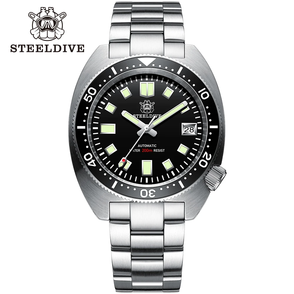 STEELDIVE Abalone Mechanical Watch Men NH35 Movement Stainless Steel Ceramic Bezel 20Bar Dive Self Winding Mens Automatic Watch
STEELDIVE Abalone Mechanical Watch Men NH35 Movement Stainless Steel Ceramic Bezel 20Bar Dive Self Winding Mens Automatic Watch