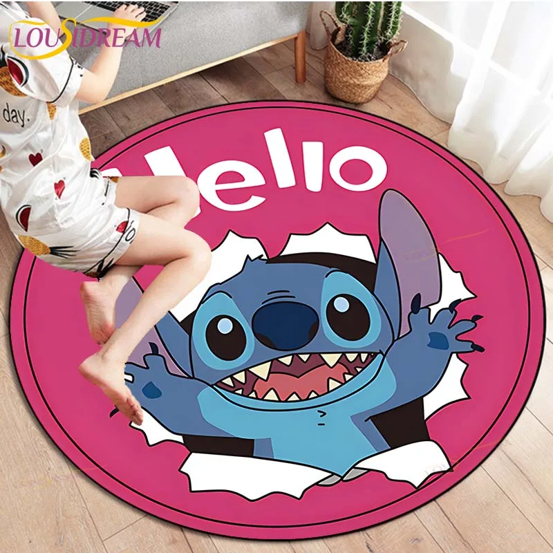 Cartoon Stitch Round Carpets for Living Room Rugs Soft Flannel Floor Area Rug Bedroom Carpet Mat for Children Kitchen Rug
Cartoon Stitch Round Carpets for Living Room Rugs Soft Flannel Floor Area Rug Bedroom Carpet Mat for Children Kitchen Rug