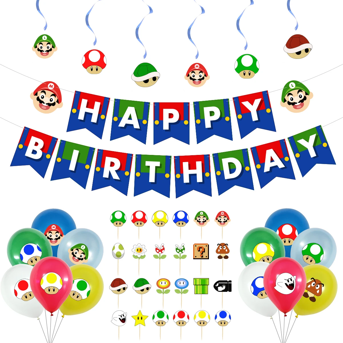 Super Mario Birthday Party Decoration Latex Balloon Kawaii Anime Children Toy for Boy Birthday Christmas Supplies Home Decor
Super Mario Birthday Party Decoration Latex Balloon Kawaii Anime Children Toy for Boy Birthday Christmas Supplies Home Decor