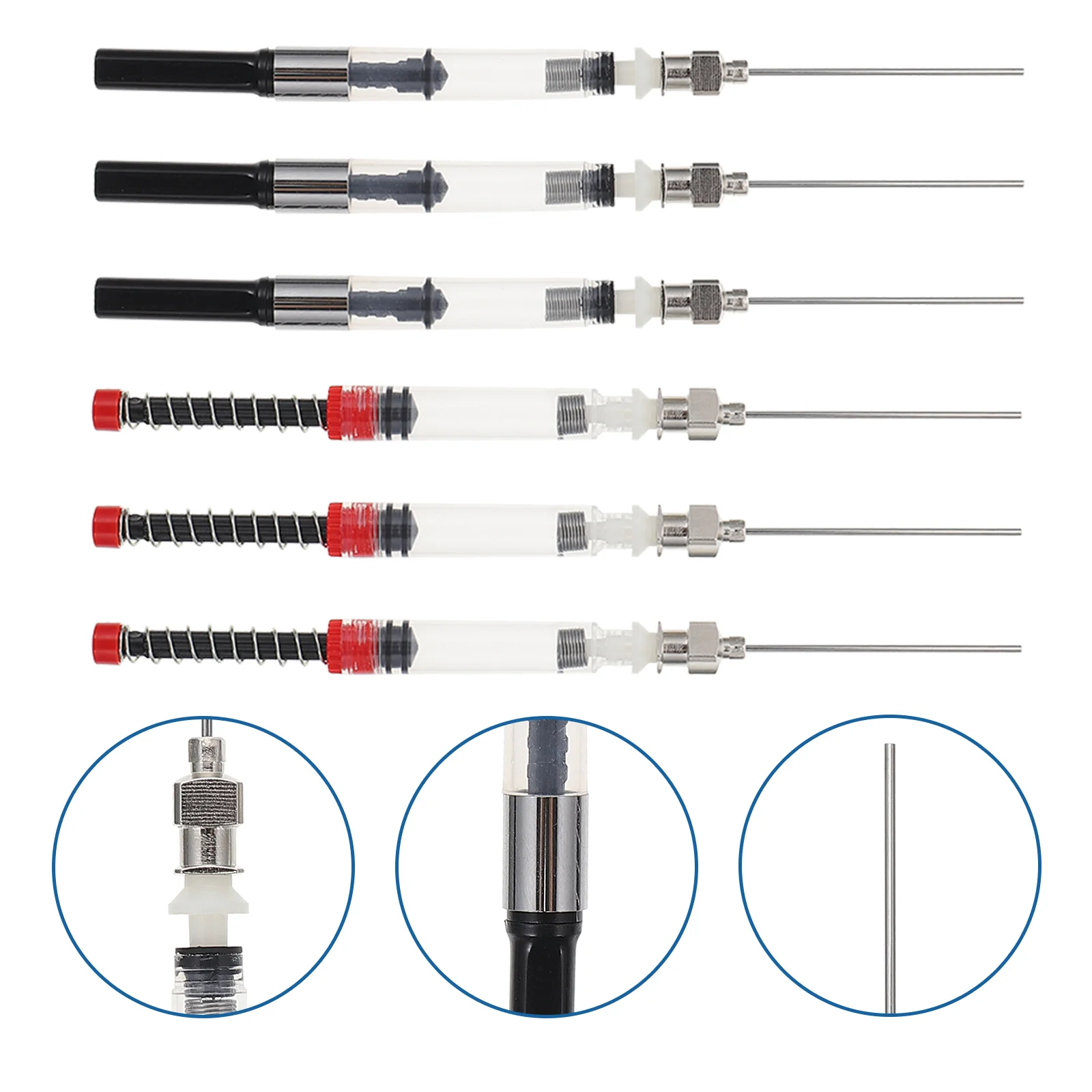 6 Pcs Fountain Pen Converter Absorber Japanese Tools Filling Ink Stainless Steel Absorbing Calibers
6 Pcs Fountain Pen Converter Absorber Japanese Tools Filling Ink Stainless Steel Absorbing Calibers