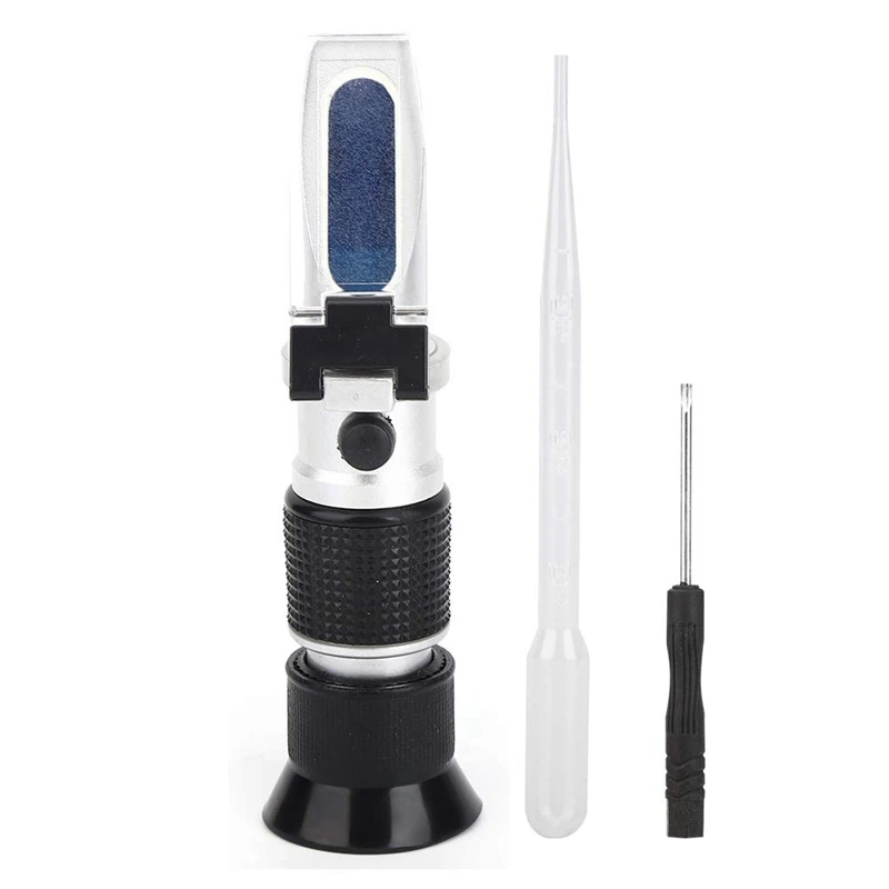 1Set Handheld Refractometer RHB-90ATC Digital Digital Brix Refractometer Honey Moisture Tester Sugar Content Meter 0-90% Metal
1Set Handheld Refractometer RHB-90ATC Digital Digital Brix Refractometer Honey Moisture Tester Sugar Content Meter 0-90% Metal