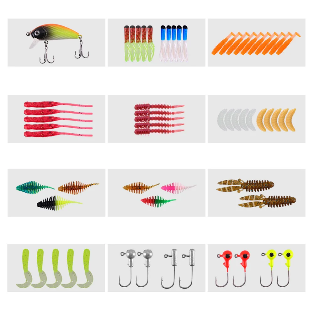 Durable Lure Bait Set Sequins Soft Bait Metal+ABS 151pcs*Lure Set 151pcs/Bag 21*10*4cm 51 Pieces Booster Lure Pliers
Durable Lure Bait Set Sequins Soft Bait Metal+ABS 151pcs*Lure Set 151pcs/Bag 21*10*4cm 51 Pieces Booster Lure Pliers