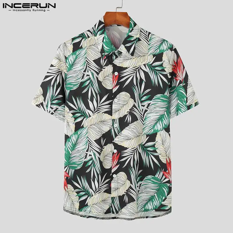2023 Men Hawaiian Shirt Summer Printing Lapel Short Sleeve Men Clothing Streetwear Breathable Vacation Casual Shirts INCERUN
2023 Men Hawaiian Shirt Summer Printing Lapel Short Sleeve Men Clothing Streetwear Breathable Vacation Casual Shirts INCERUN