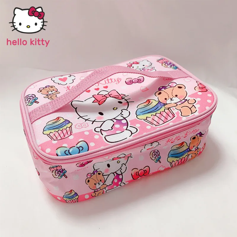 Sanrio, сумка Hello Kitty, мультяшная Милая женская сумка для ланча с мелодией, изоляционная сумка, большая сумка для хранения
Sanrio, сумка Hello Kitty, мультяшная Милая женская сумка для ланча с мелодией, изоляционная сумка, большая сумка для хранения