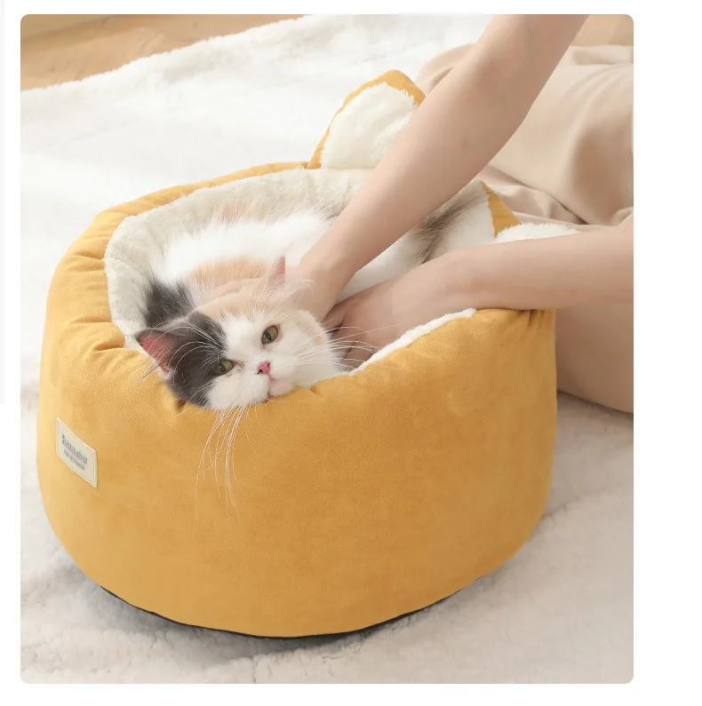 Comfortable Rabbit Plush Pet Nest Deep Sleep Soft Kitten Kennel Winter Warm Separated Cat Pad Cotton Cute Pink Black Puppy Bed
Comfortable Rabbit Plush Pet Nest Deep Sleep Soft Kitten Kennel Winter Warm Separated Cat Pad Cotton Cute Pink Black Puppy Bed