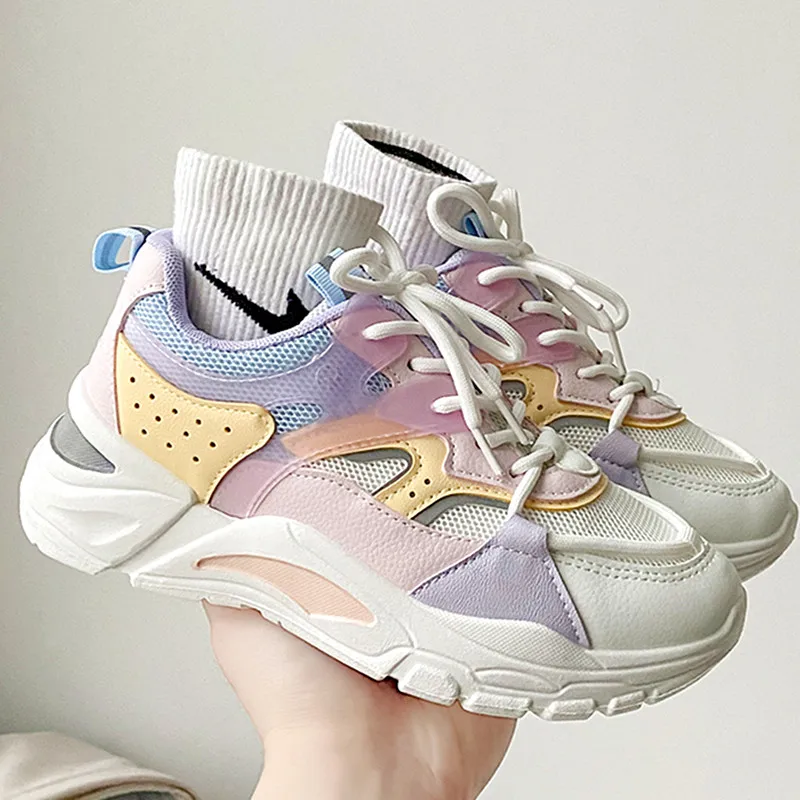 Sneakers Women 2022 Fashion Platform Vulcanized Casual Shoes Spring Breathable Women's Chunky Sneakers Zapatillas Mujer J225 
Sneakers Women 2022 Fashion Platform Vulcanized Casual Shoes Spring Breathable Women's Chunky Sneakers Zapatillas Mujer J225