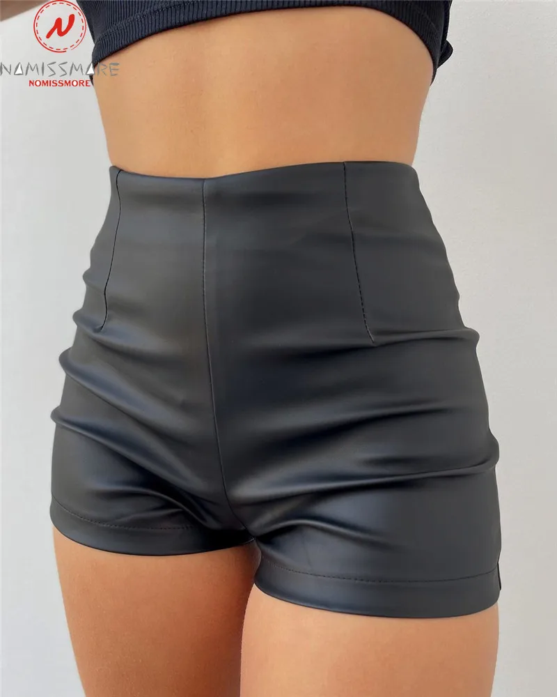 England Style Women Summer Solid Color PU Leather Shorts Patchwork Design Zipper Decor High Waist Slim Hips Pants
England Style Women Summer Solid Color PU Leather Shorts Patchwork Design Zipper Decor High Waist Slim Hips Pants