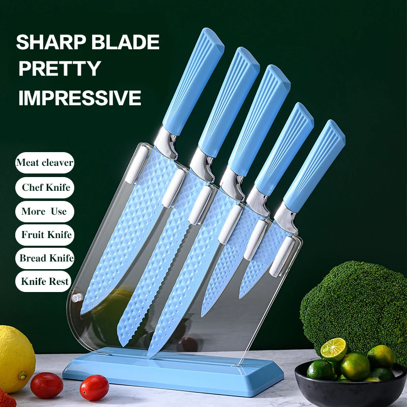 Chef's Knife Fruit Knife Vegetable Knife Diamond Carving Knife Set Color Knife Set Pink Delt Knife Holder 6 Macarons Kitchen
Chef's Knife Fruit Knife Vegetable Knife Diamond Carving Knife Set Color Knife Set Pink Delt Knife Holder 6 Macarons Kitchen