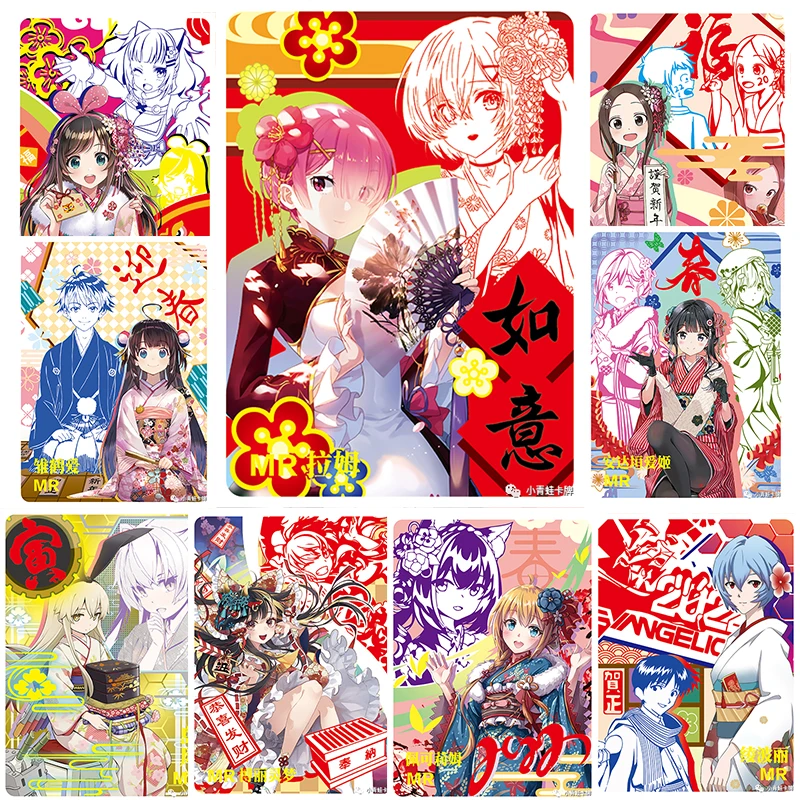 Goddess Story Welcome to Spring Emilia Ram Rem Anime figure full set MR collection card child board game Toy Birthday Gift
Goddess Story Welcome to Spring Emilia Ram Rem Anime figure full set MR collection card child board game Toy Birthday Gift