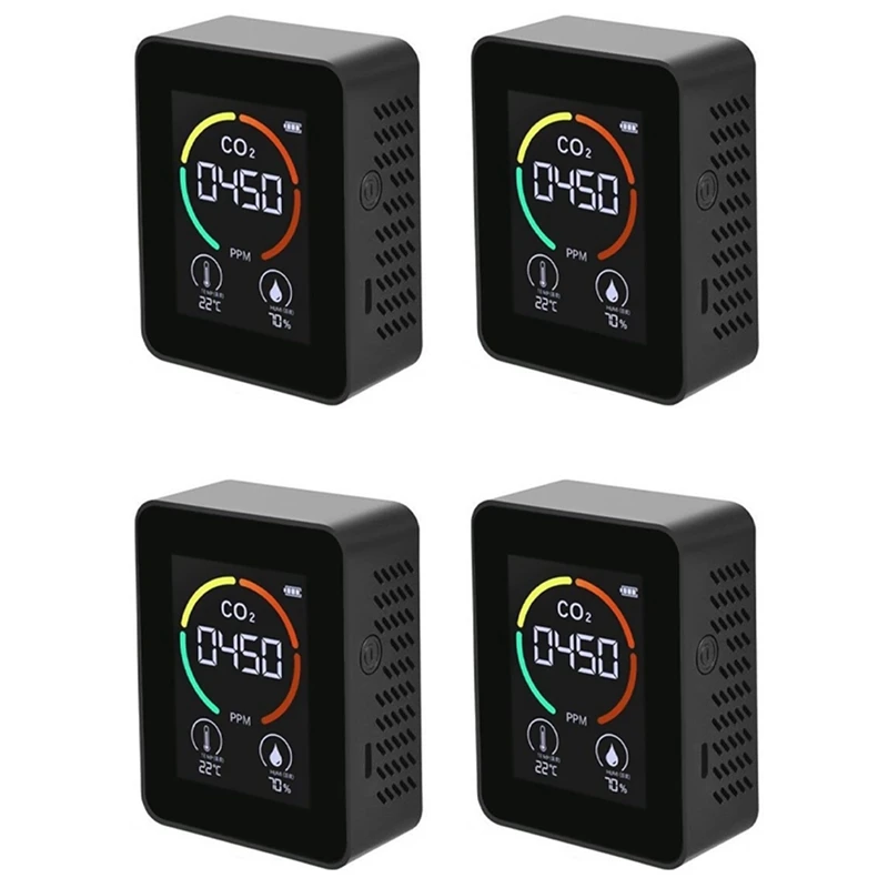 TOP 4X Air Monitor CO2 Carbon Dioxide Detector Air Quality Temperature Humidity Monitor Fast Measurement Meter For CO2
TOP 4X Air Monitor CO2 Carbon Dioxide Detector Air Quality Temperature Humidity Monitor Fast Measurement Meter For CO2