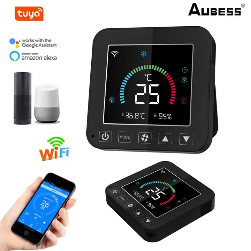 Tuya Air Conditioner Smart Thermostat For Google Home Alexa WIFI Central Room Temperature Adjustable Digital Humidity Sensor
Tuya Air Conditioner Smart Thermostat For Google Home Alexa WIFI Central Room Temperature Adjustable Digital Humidity Sensor