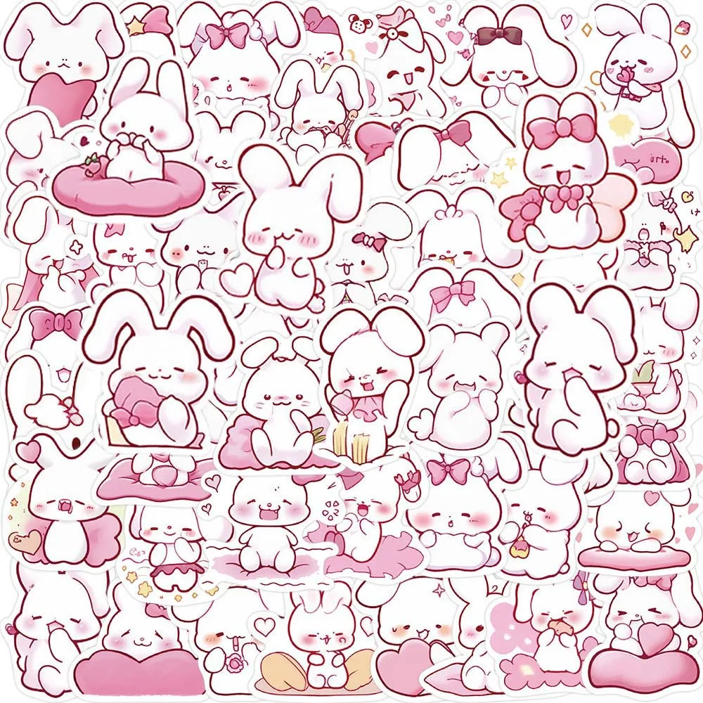 10/50pcs Kawaii Pink Rabbit Stickers Pack for Kids Cartoon Cute Graffiti Decals Scrapbooking Luggage Laptop Wall Diary Sticker
10/50pcs Kawaii Pink Rabbit Stickers Pack for Kids Cartoon Cute Graffiti Decals Scrapbooking Luggage Laptop Wall Diary Sticker