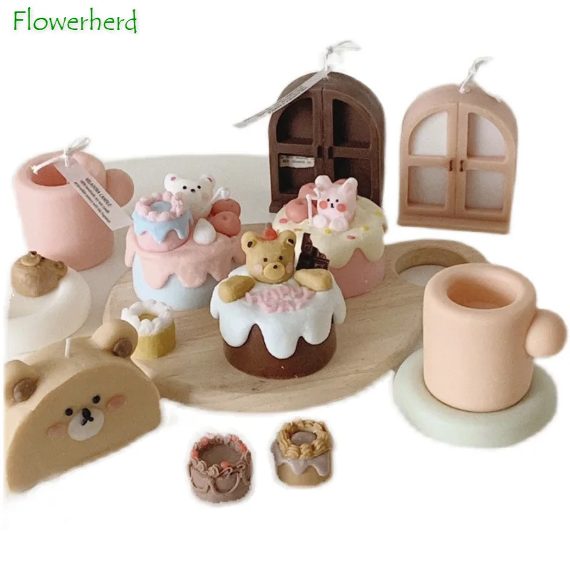 New Split Bear Kitten Bath Bear Cup Wax Decoration Scented Candle Chocolate Plaster Baking Silicone Mold Cake Decorating Tools
New Split Bear Kitten Bath Bear Cup Wax Decoration Scented Candle Chocolate Plaster Baking Silicone Mold Cake Decorating Tools