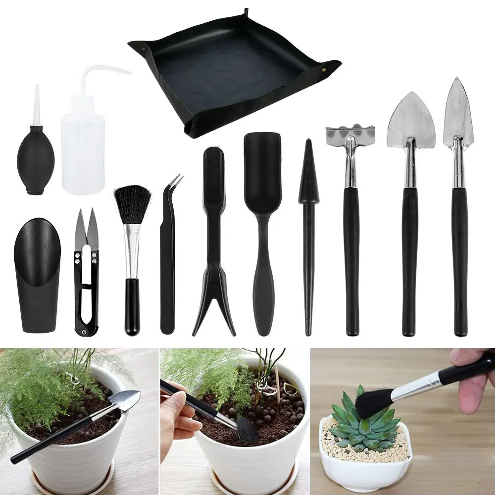 12/13pcs Garden Planter Kit Succulent Plants Tools Mini Garden Hand Tools Set Indoor Bonsai Miniature Transplant Seedling Tool
12/13pcs Garden Planter Kit Succulent Plants Tools Mini Garden Hand Tools Set Indoor Bonsai Miniature Transplant Seedling Tool