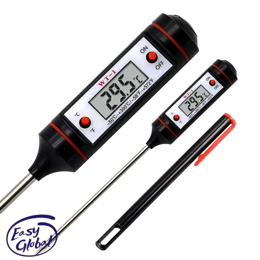 Professional Digital Kitchen Thermometer Barbecue Water Oil Cooking Meat Food Thermometers 304 Stainless Steel Probe Tools
Professional Digital Kitchen Thermometer Barbecue Water Oil Cooking Meat Food Thermometers 304 Stainless Steel Probe Tools