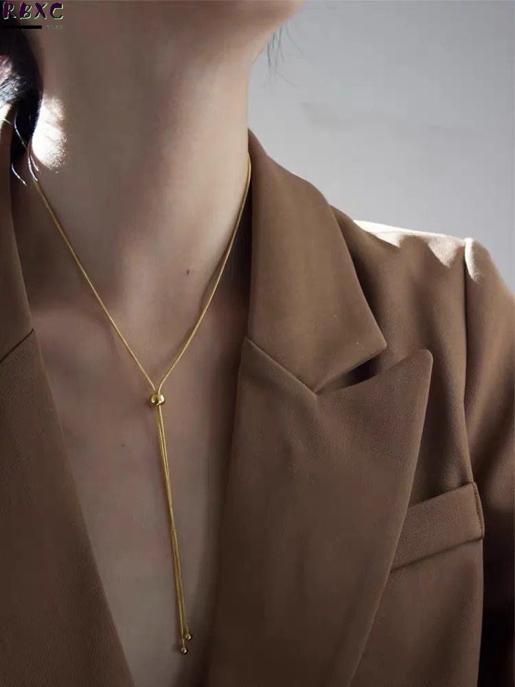Titanium Steel Neck Chain 2021 New Fashion Necklace Collarbone Chain Simple Light Luxury Personalized Versatile Jewelry Net Red
Titanium Steel Neck Chain 2021 New Fashion Necklace Collarbone Chain Simple Light Luxury Personalized Versatile Jewelry Net Red