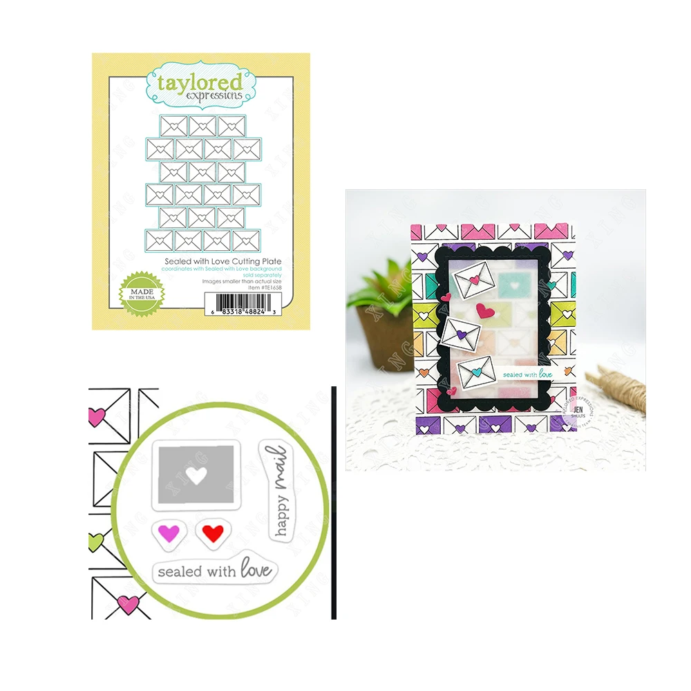 Sealed with Love New Metal Cutting Dies Stamps Scrapbook Diary Decoration Embossing Cut Dies Template Diy Greeting Card Handmade
Sealed with Love New Metal Cutting Dies Stamps Scrapbook Diary Decoration Embossing Cut Dies Template Diy Greeting Card Handmade